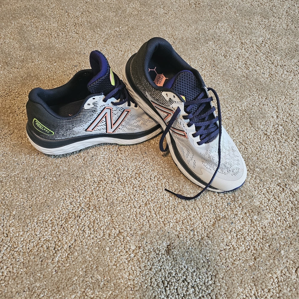 New Balance White and Black Women's Shoes